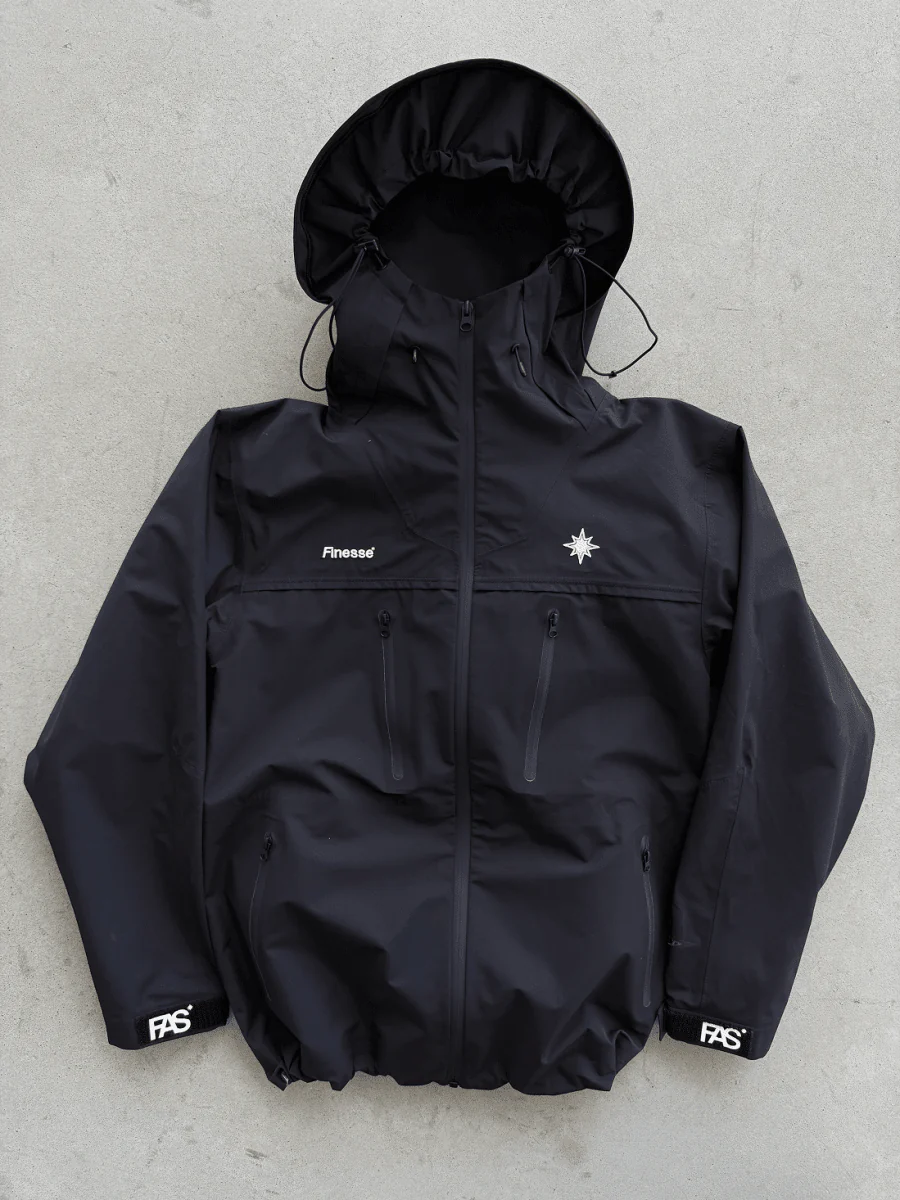 FINESSE* "FAS" WATERPROOF JACKET BLACK - Image 4