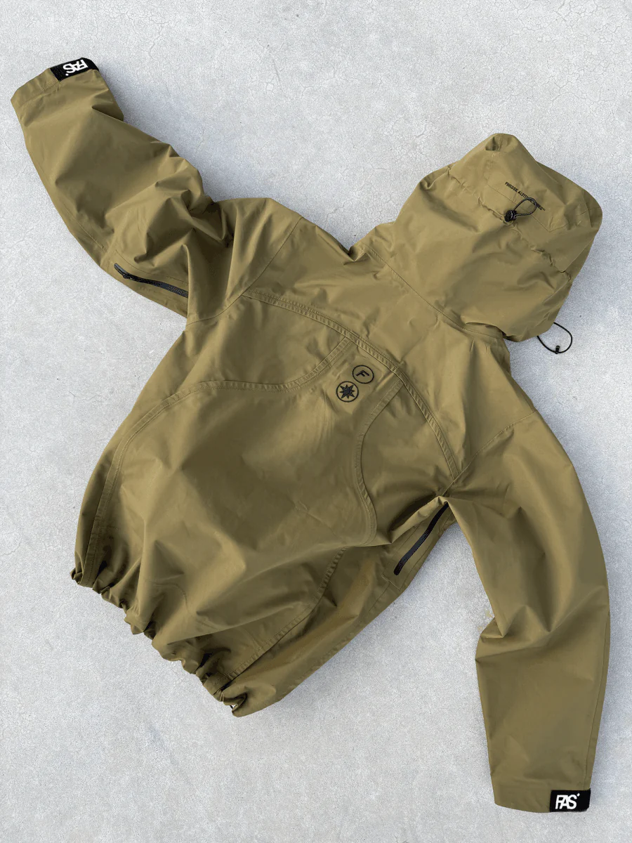 FINESSE* "FAS" WATERPROOF JACKET KAKI - Image 4
