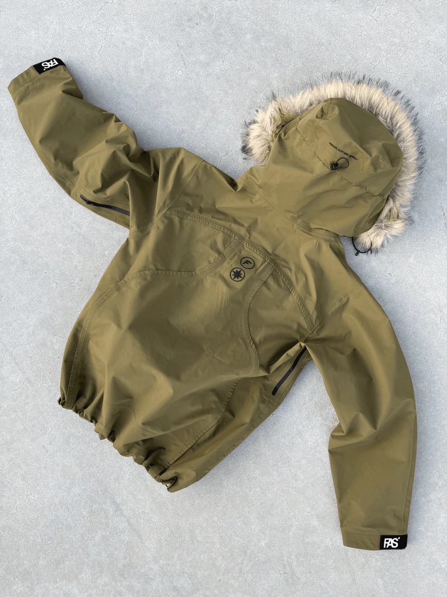 FINESSE* "FAS" WATERPROOF JACKET KAKI - Image 5
