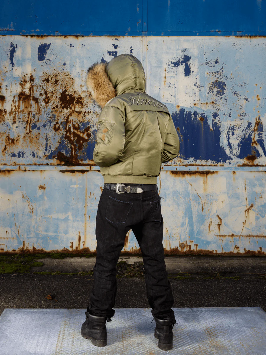 FINESSE* MERCENARY GREEN BOMBER - Image 9