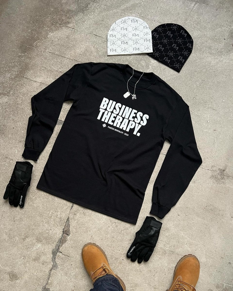LONGSLEEVE "BUSINESS THERAPY" RED PUFF - Image 4